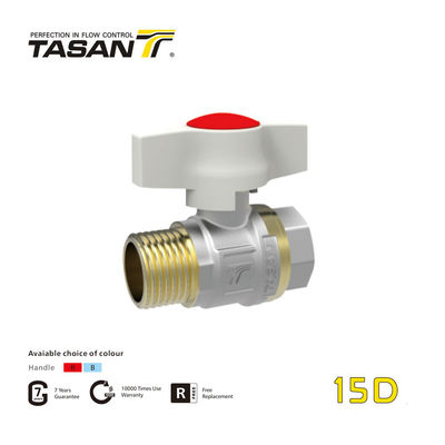 Sistemas de fontanería CE Válvula de bola de latón de 1,5 pulgadas ISO 228 roscada