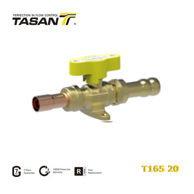 TASAN 1/2"X14mm / 16mm Manguera Válvula de bola de línea de gas Válvula de gas manual T165 20