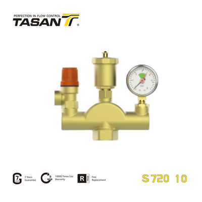 Separador de aire combinado de colectores de agua de latón hembra X hembra PN40 S720 10
